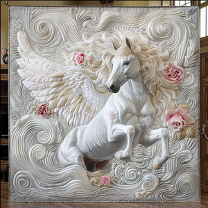 Winged Horse Charm Quilted Blanket NCU0DV2322