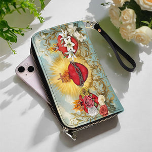 Trinity of Love Leather Wallet Purse 10acxn030425