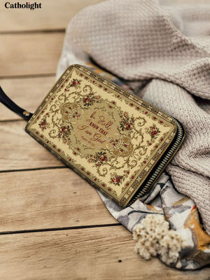 Catholight Psalm of Peace Leather Wallet Purse