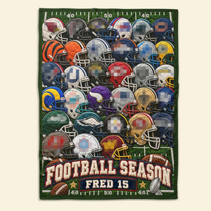Team Helmet Blanket For The Season Personalized Gifts 03hulu051026