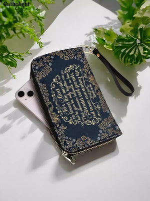 Catholight Everlasting Life Leather Wallet Purse