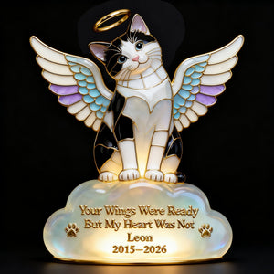 Pet Angel Memorial Light Box, Custom Photo Keepsake To Remember Losted Pets 02qhlu010426