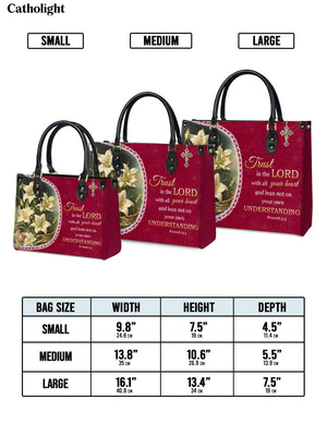 Catholight Lilies of Faith Leather Bag