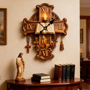 Faith Prayer Acrylic Clock – Gifts For Christians 01palu251225