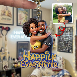 Couple Keychain - Custom Photo Gift For Couple Keychain 03HUTN230126