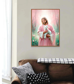 Jesus and the Lost Lamb Canvas - Gift For Jesus Lovers 02acxa080525