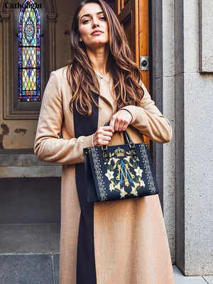 Catholight Crown Of Grace Leather Bag