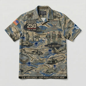 Custom Military Insignia Hawaiian Shirt - Personalized Gifts For Veteran 03QHQN030626
