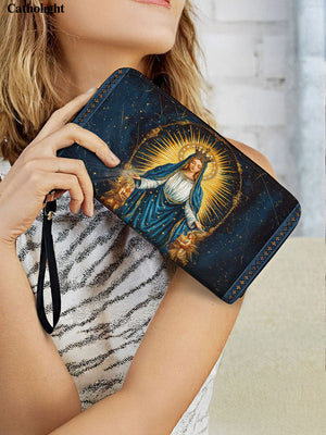 Catholight Celestial Devotion Leather Wallet Purse