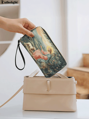 Catholight The Shepherd's Grace - Leather Wallet Purse
