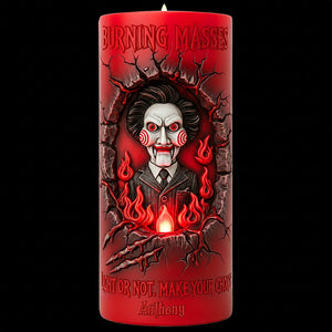 Branding From Classic Slashers LED Candle - Personalized Gifts For Horror Fans 04qhqn060925