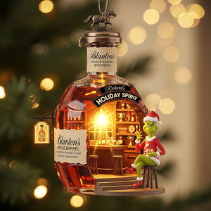 Holiday Spirit Bar Christmas Ornament, Personalized Gifts For Drinkers 02qhqn250825