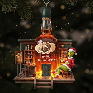Holiday Spirit Bar Christmas Ornament, Personalized Gifts For Drinkers 02qhqn250825