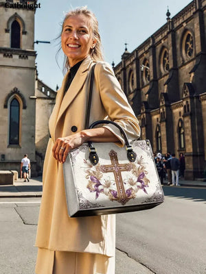 Catholight Faith & Florals Leather Bag