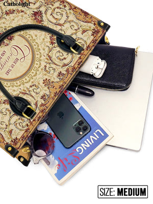 Catholight Strength in Grace Leather Bag