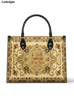 Catholight Psalm of Peace Leather Bag