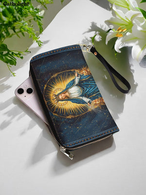 Catholight Celestial Devotion Leather Wallet Purse