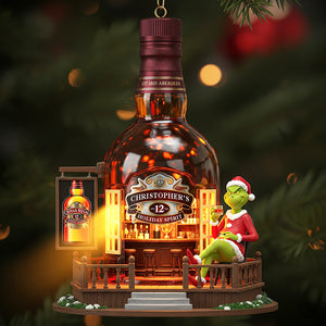 Holiday Spirit Bar Christmas Ornament, Personalized Gifts For Drinkers 02qhqn250825