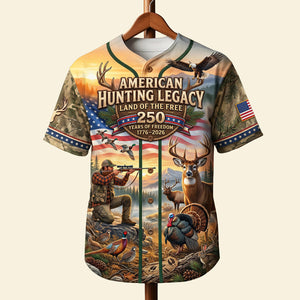 Hunting Legacy Jersey Shirt - Personalized 250th Anniversary Gifts For Hunters 03TYTA260626 - AOP Products - GoDuckee
