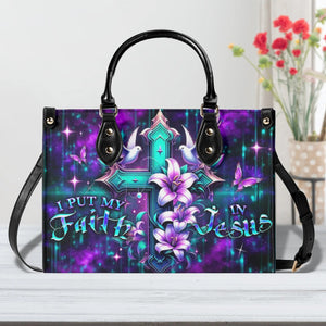 I Put My Faith In Jesus Leather Bag 02acxn160425