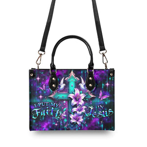 I Put My Faith In Jesus Leather Bag 02acxn160425