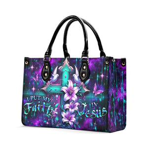 I Put My Faith In Jesus Leather Bag 02acxn160425