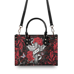 God Is My Strength Leather Bag - Gifts For Jesus Lovers 03acxn220425