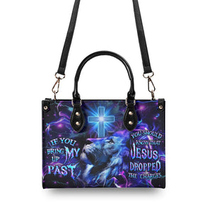 Jesus Dropped The Charges Leather Bag - Gifts For Jesus Lovers 02acxn220425