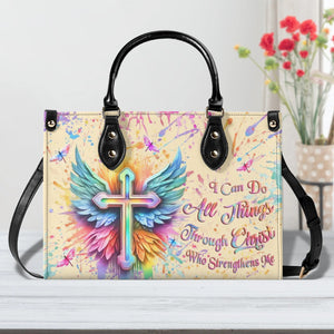 I Can Do All Things Through Christ Leather Bag - Gifts For Jesus Lovers 01acxn220425