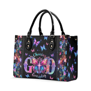 Choosing God Everyday Leather Bag - Gifts For Jesus Lovers 02acxn210425