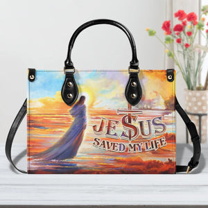 Jesus Saved In My Life Leather Bag 04acxn160425