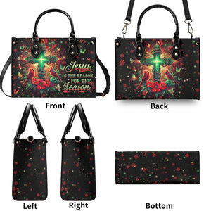 Jesus The Reason Cardinal - Leather Handbag 05acxa210425