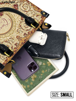 Catholight Strength in Grace Leather Bag