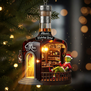 Holiday Spirit Bar Christmas Ornament, Personalized Gifts For Drinkers 02qhqn250825