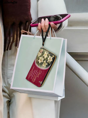 Catholight Lilies of Faith Leather Wallet Purse