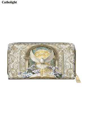 Catholight Sanctuary of the Holy Spirit - Leather Wallet Purse