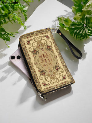 Catholight Psalm of Peace Leather Wallet Purse