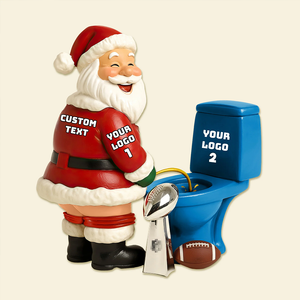 Funny Santa Sport Acrylic Plaque - Personalized Gifts For Sport Lover Plaque 05HUMG131025