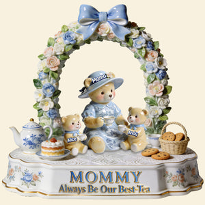 Bear Mom Toile de Jouy Acrylic Plaque - Personalized Gifts For Mother's Day Plaque 02PGMG180326