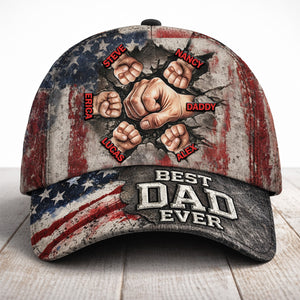 The Strongest Bonding With Dad Cap - Personalized Gift For Dad 03TOMG250326