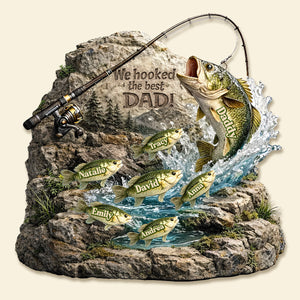 We Hooked The Best Daddy Acrylic Plaque - Personalized Gifts For Dad 02TOMG270226