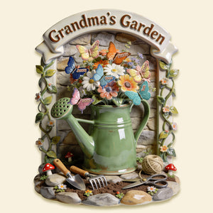 Grandma's Garden Acrylic Plaque - Personalized Gifts For Mom and Grandma 05tymg050326-Homacus