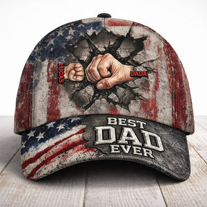 The Strongest Bonding With Dad Cap - Personalized Gift For Dad 03TOMG250326