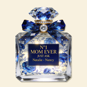 Toile de Jouy Mom Perfume Acrylic Plaque - Personalized Gifts For Mother's Day Plaque 02PGMG110326