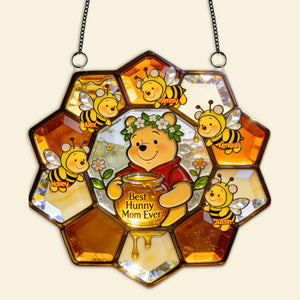 Best Hunny Mom Suncatcher - Personalized Gifts For Mom 04PGMG120326