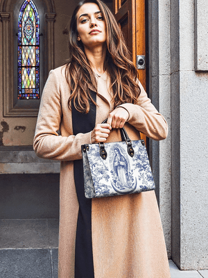 Catholight Sacred Serenity Virgin Mary Leather Bag