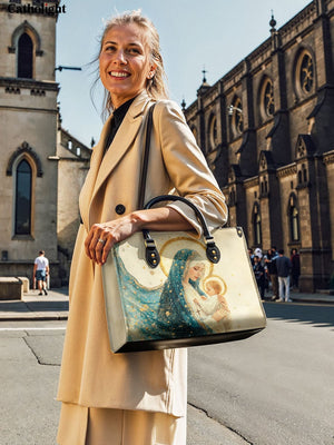 Catholight Divine Mother’s Embrace Leather Bag