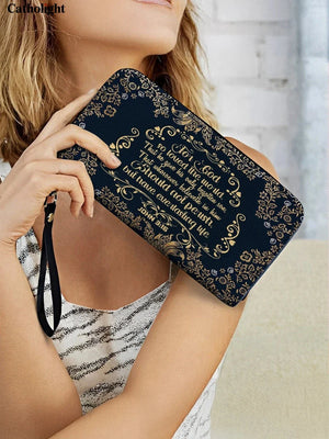 Catholight Everlasting Life Leather Wallet Purse