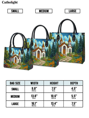 Catholight Path to Faith Leather Bag