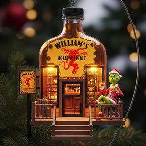 Holiday Spirit Bar Christmas Ornament, Personalized Gifts For Drinkers 02qhqn250825